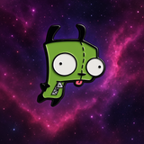 GIR Enamel Pin 1in Invader Zim Humor Cartoon Lapel Pin Backpack Accessory