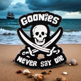 Goonies Never Say Die Enamel Pin Pirate Skull Retro Movie Badge