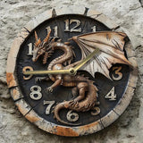 8 Inch Dragon Wall Clock Gothic Fantasy Decor Silent Quartz Gift for Halloween