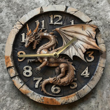 8 Inch Dragon Wall Clock Gothic Fantasy Decor Silent Quartz Gift for Halloween