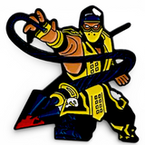 Mortal Kombat Scorpion Enamel Pin – Gaming Gift, Cosplay Collectible Accessory