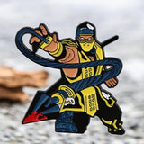 Mortal Kombat Scorpion Enamel Pin – Gaming Gift, Cosplay Collectible Accessory