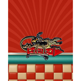 Wiley Coyote Rocket Enamel Pin | Retro Cartoon Collectible for Fans