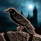Black Raven Enamel Pin Gothic Crow Witchy Dark Academia Badge