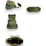 Celtic Triquetra Canvas Messenger Bag Olive Green Crossbody Satchel Unisex