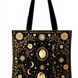Large Canvas Tote Bag 13x15 Eco Reusable Shopper Grocery Book Bag with Long Stra