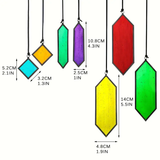 7pc Stained Glass Rainbow Sun Catcher Colorful Window Hanging Decor Gift