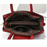Large Floral Shoulder Handbag for Women – Fashion PU Leather Tote Purse