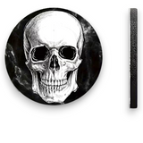 Skull Car Coasters 2pc Gothic Cup Holder Insert Universal Auto Accessory